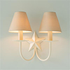 Double Star Wall Light in Plain Ivory