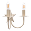 Double Star Wall Light in Plain Ivory