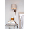 Brooke Plug-in Wall Light in Antiqued Brass