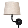 Brooke Plug-In Wall Light (Up) Matt Black