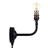 Brooke Plug-In Wall Light (Up) Matt Black