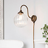 Putney Plug-In Wall Light Antiqued Brass