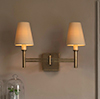 Elmwood Wall Light in Antiqued Brass