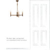Elmwood 3 Arm Pendant Light In Antiqued Brass