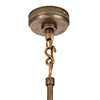 Elmwood 3 Arm Pendant Light In Antiqued Brass