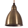 Barbican Five Pendant Track in Antiqued Brass 
