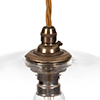 Limehouse Pendant Light in Antiqued Brass