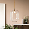 Limehouse Pendant Light (ES) in Antiqued Brass