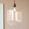 Limehouse Fine Fluted Pendant Light (ES) Antiqued Brass