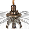 Addington Fluted Pendant Light in Antiqued Brass 
