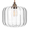 Addington Fluted Pendant Light (ES) Antiqued Brass