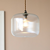 Addington Fine Fluted Pendant Light in Antiqued Brass