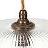 Addington Fine Fluted Pendant Light in Antiqued Brass