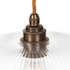 Addington Fine Fluted Pendant Light (ES) Antiqued Brass