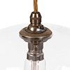 Camden Pendant Light in Antiqued Brass