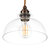 Octavia Pendant Light (ES) in Antiqued Brass