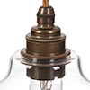 Octavia Pendant Light (ES) in Antiqued Brass