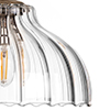 Octavia Fluted Pendant Light in Antiqued Brass