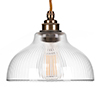 Octavia Fine Fluted Pendant Light (ES) Antiqued Brass