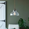 Octavia Fine Fluted Pendant Light (ES) Antiqued Brass