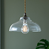 Langley Pendant Light in Antiqued Brass