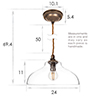 Langley Pendant Light in Antiqued Brass