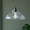 Langley Pendant Light (ES) in Antiqued Brass