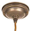Langley Fluted Pendant Light (ES) Antiqued Brass