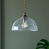 Emelia Pendant Light in Antiqued Brass