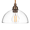 Emelia Pendant Light (ES) in Antiqued Brass