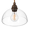 Emelia Pendant Light (ES) in Antiqued Brass