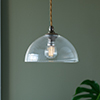 Emelia Fine Fluted Pendant Light Antiqued Brass