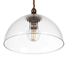 Emelia Fine Fluted Pendant Light Antiqued Brass