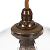 Emelia Fine Fluted Pendant Light Antiqued Brass