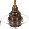 Evesham Pendant Light (ES) in Antiqued Brass