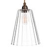 Evesham Fluted Pendant Light (ES) Antiqued Brass