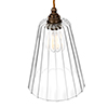 Evesham Fluted Pendant Light (ES) Antiqued Brass