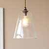 Evesham Fine Fluted Pendant Light Antiqued Brass