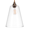 Evesham Fine Fluted Pendant Light (ES) Antiqued Brass