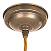 Evesham Fine Fluted Pendant Light (ES) Antiqued Brass