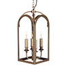 Hall Lantern in Antiqued Brass