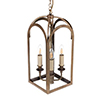 Hall Lantern in Antiqued Brass