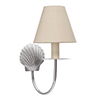 Single Shell Wall Light in Nickel Plate