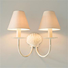 Double Shell Wall Light in Old Ivory