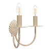 Double Shell Wall Light in Old Ivory
