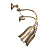 Double Howard Light in Antiqued Brass