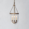 Bonham Lantern in Antiqued Brass