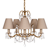 Devonshire Pendant Light in Old Gold