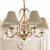 Devonshire Pendant Light in Old Gold