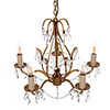 Devonshire Pendant Light in Old Gold